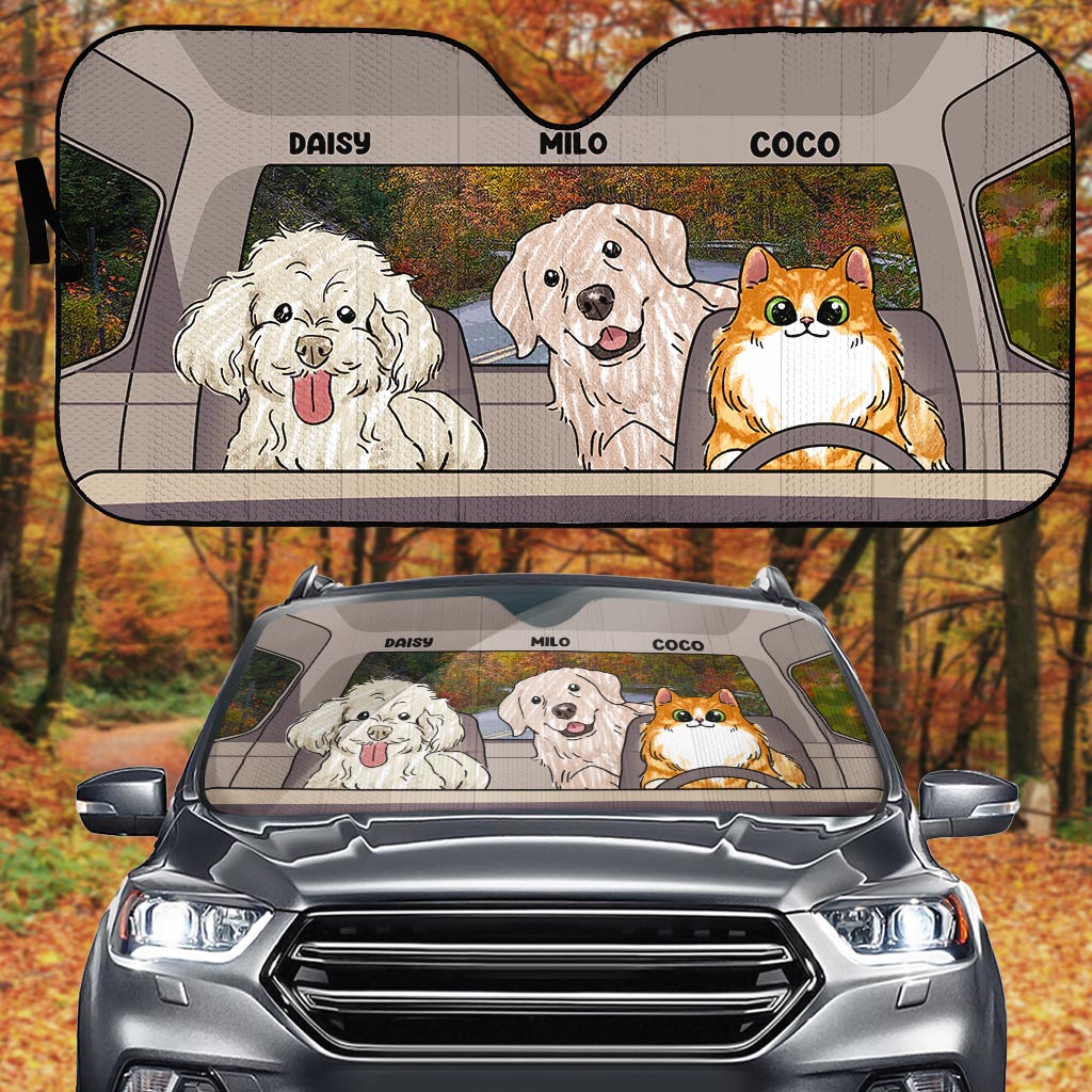 Lovely Paws - Personalized Dog Car Sunshade
