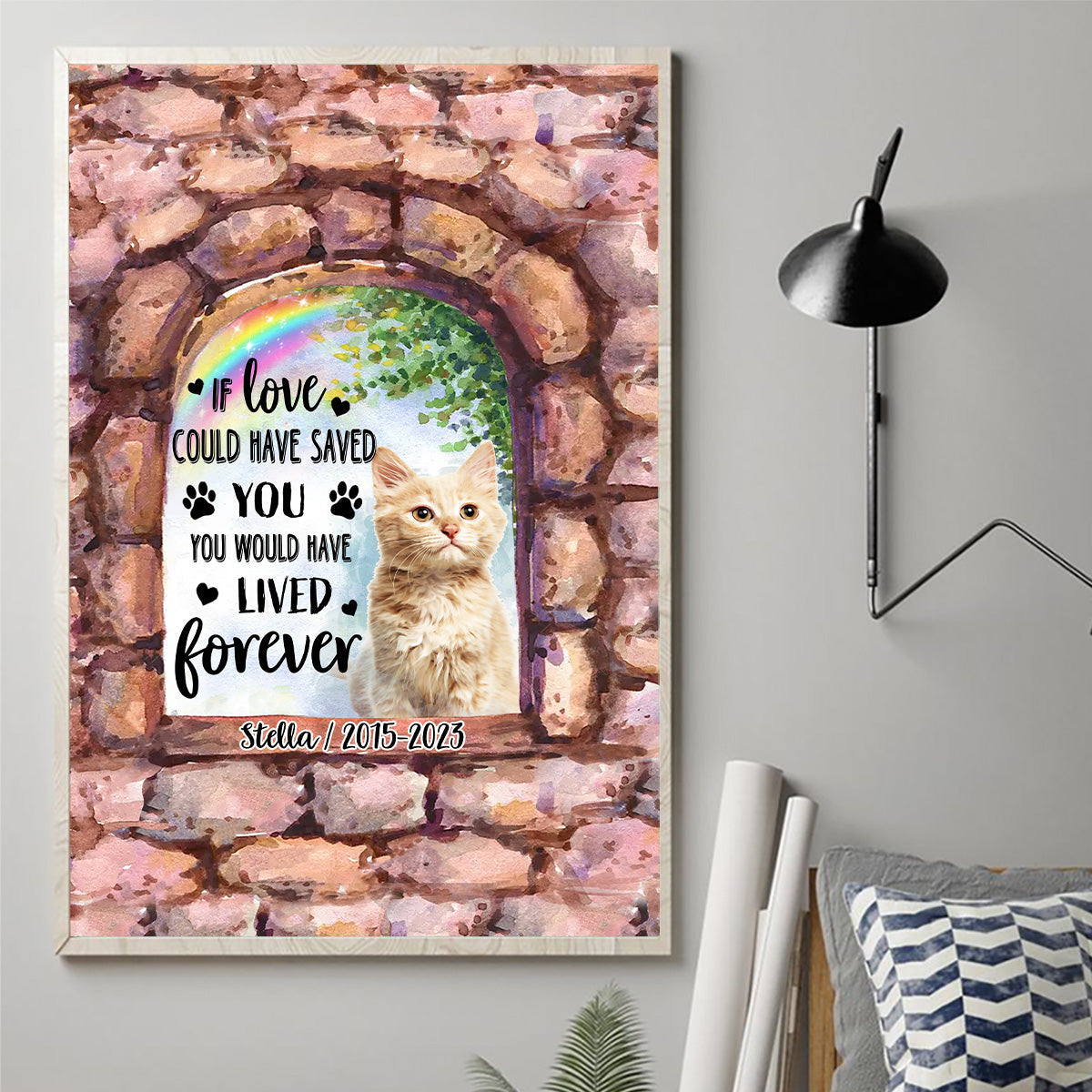 No Longer By My Side - Personalized Dog Canvas And Poster