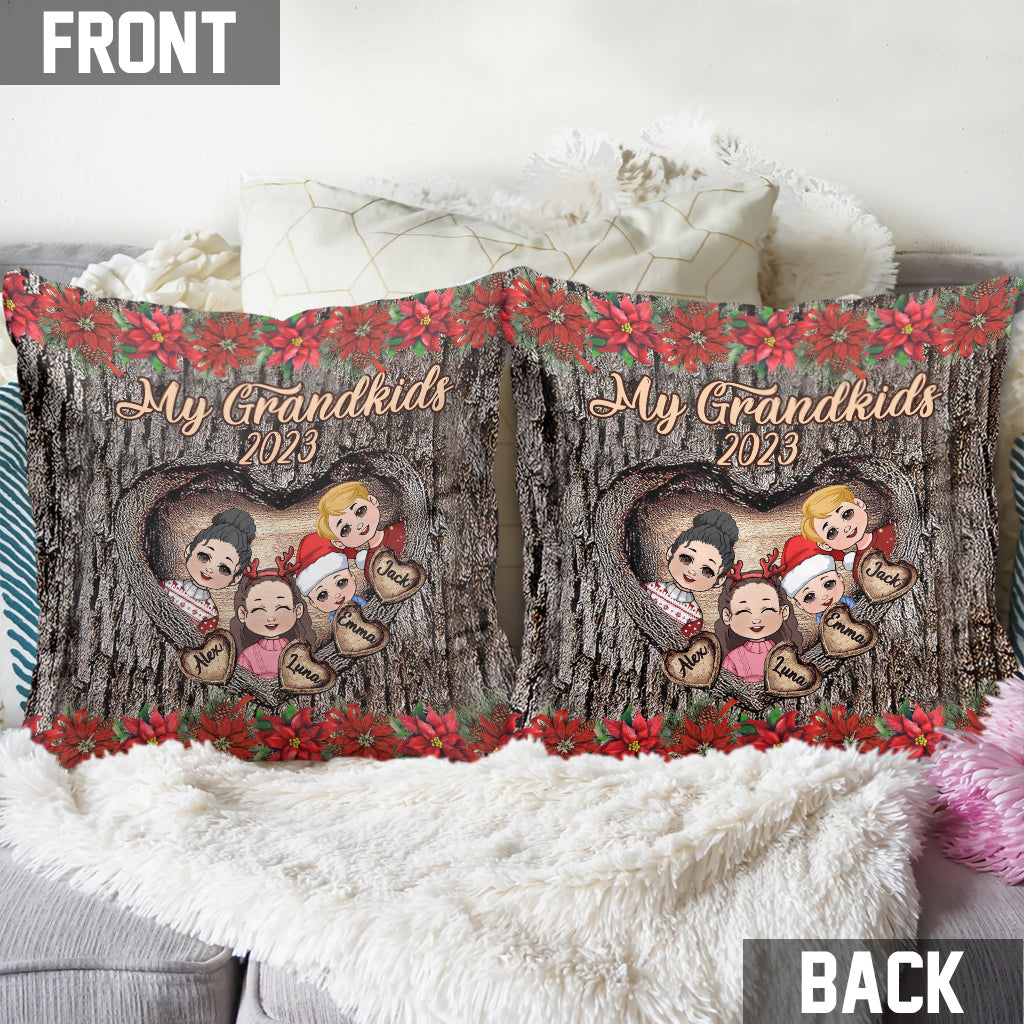 My Grandkids - Personalized Grandma Throw Pillow
