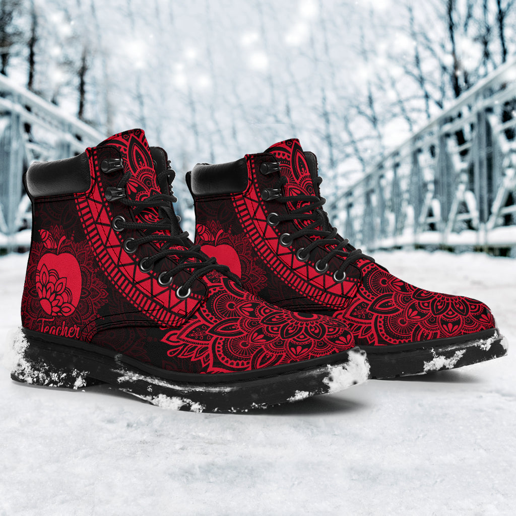 Teacher Mandala Apple Teacher All Season Boots 0622
