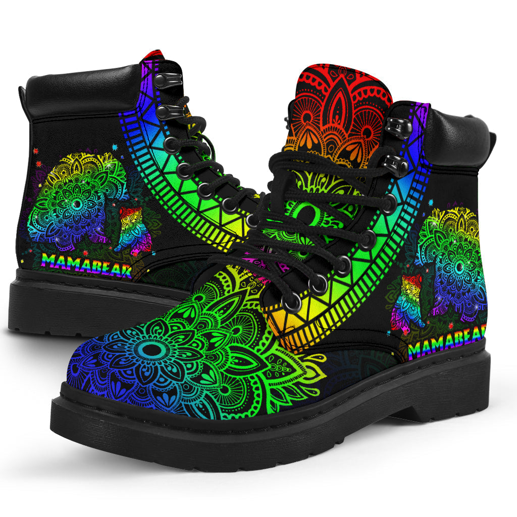 Mama Bear Autism Awareness LGBT Support All Season Boots 0622