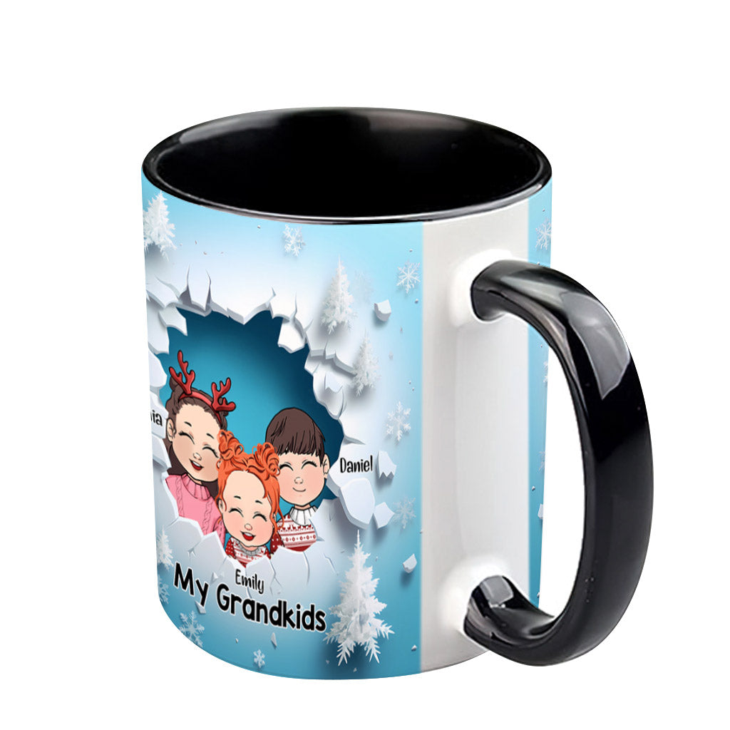 My Grandkids - Personalized Grandma Accent Mug