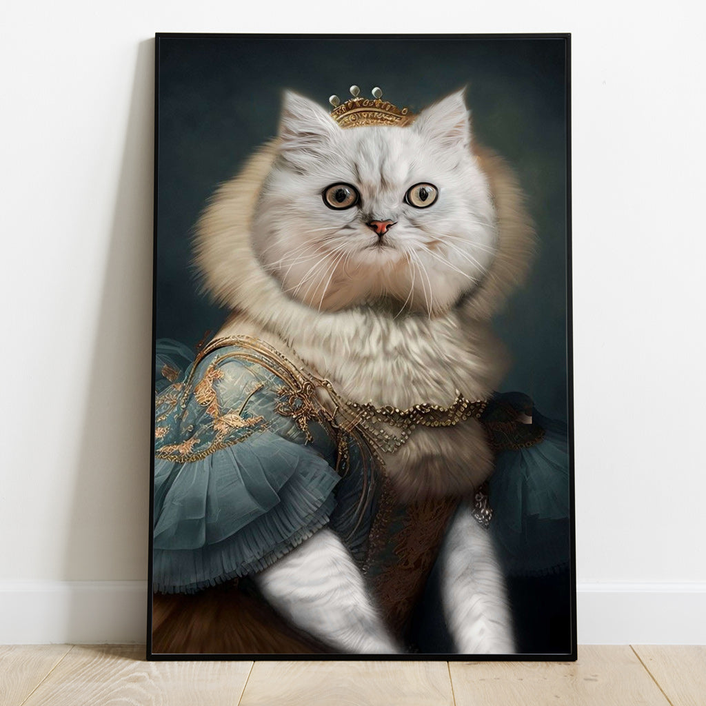 Royal Portrait - Personalized Cat Canvas And Poster