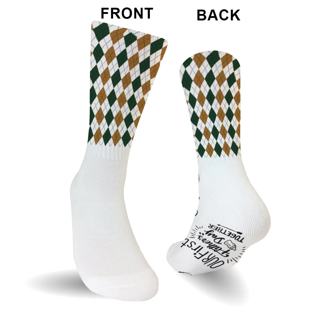 Our First Father's Day Together - Personalized Father Socks