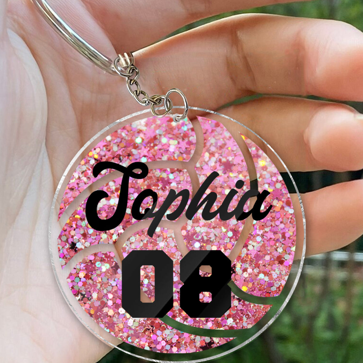 Volleyball Team - Personalized Volleyball Transparent Keychain