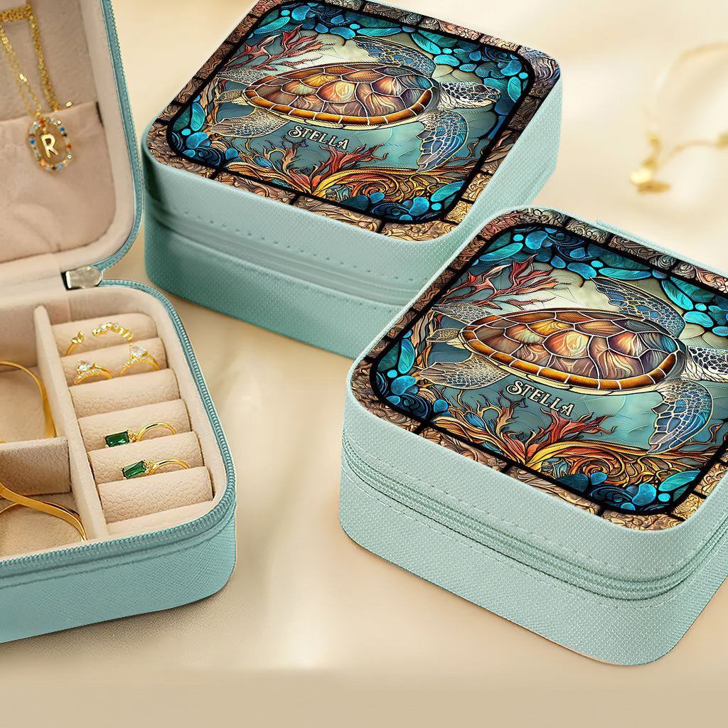 Love Turtles - Personalized Turtle Jewelry Box