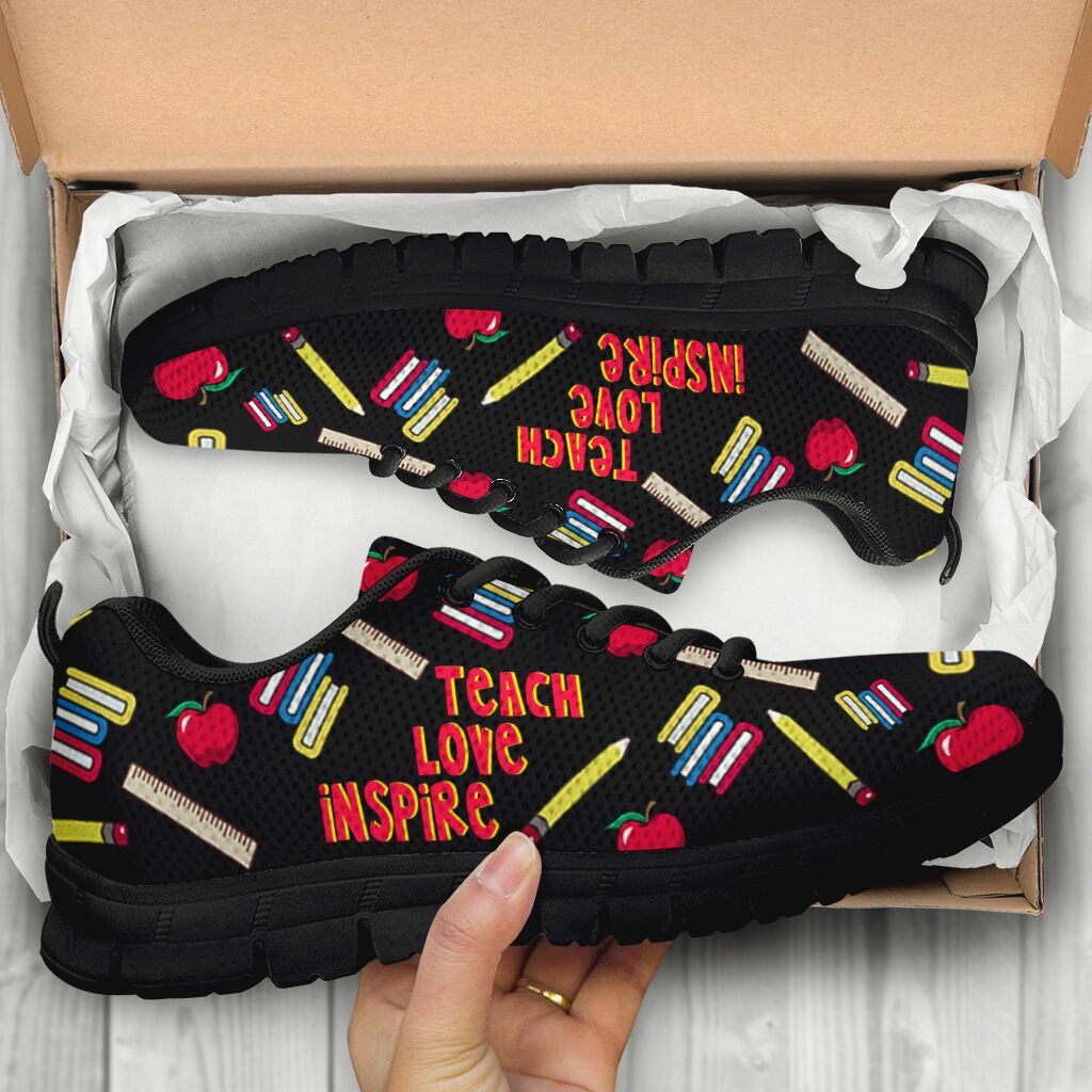 Teach Love Inspire Teacher Sneakers 0622