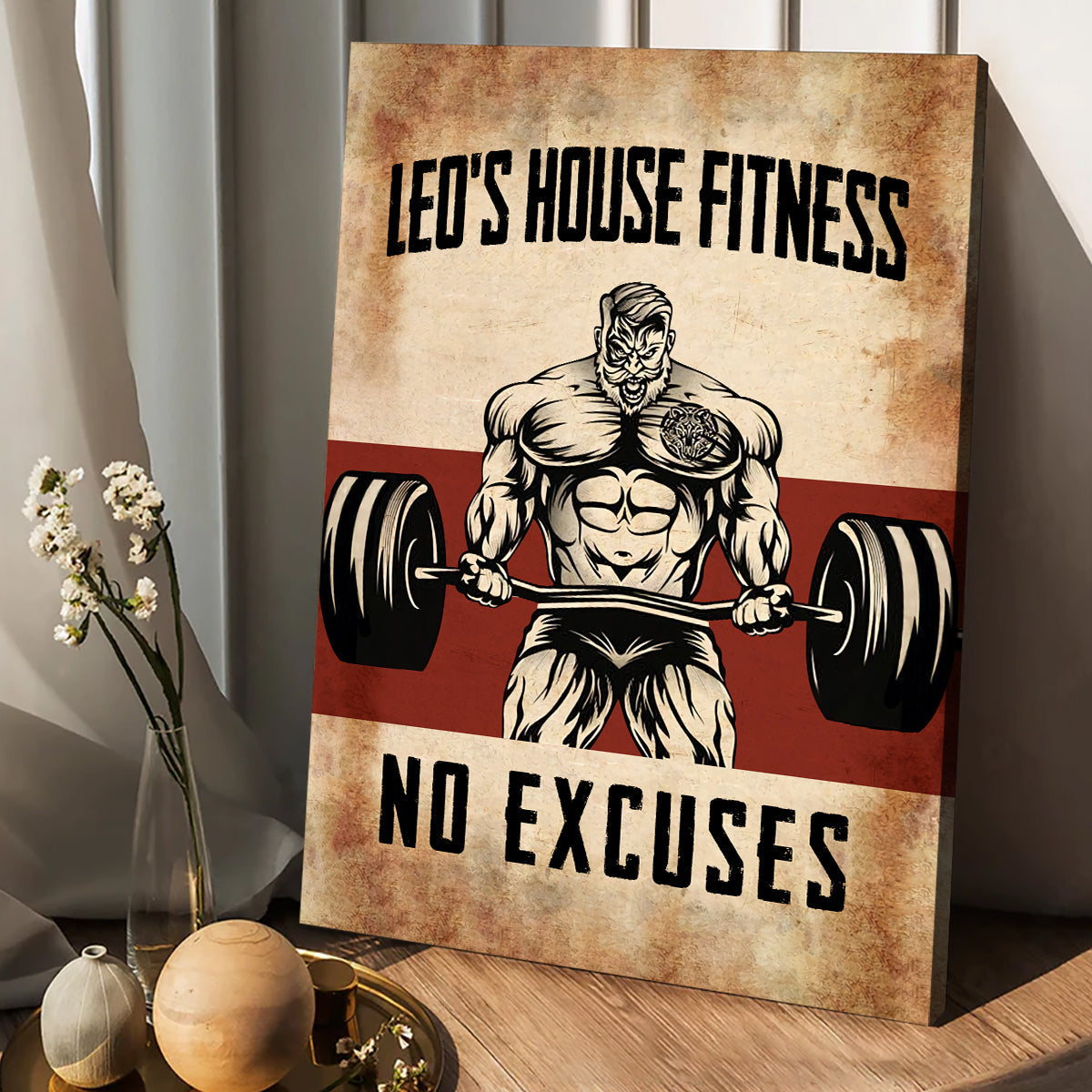 No Excuses - Personalized Fitness Canvas And Poster
