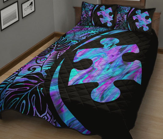 Summertime Autism Awareness Quilt Set 0622