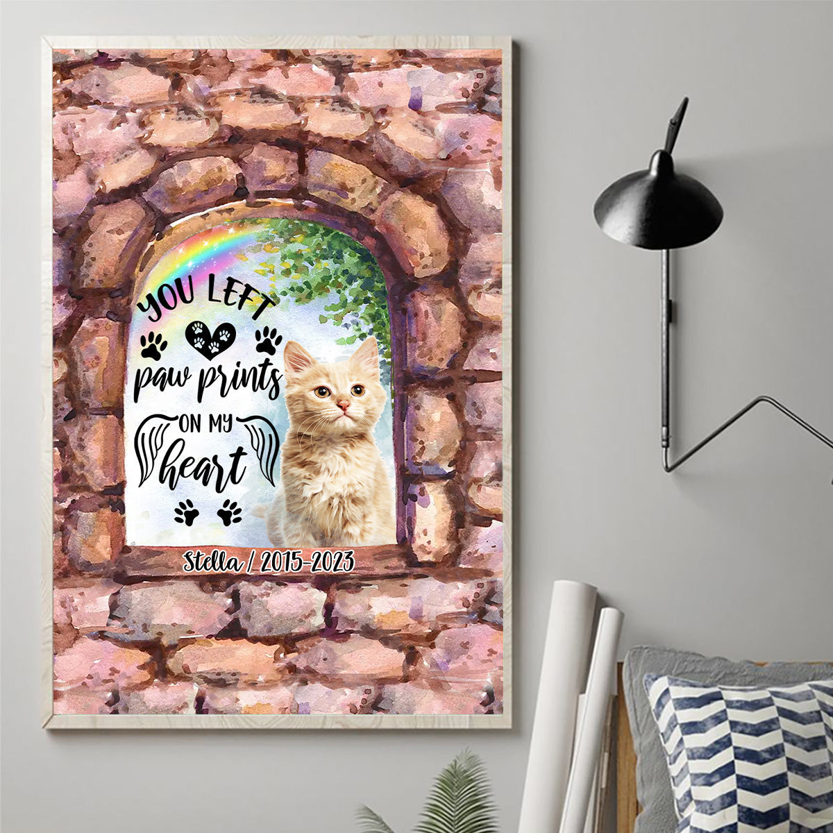 No Longer By My Side - Personalized Dog Canvas And Poster