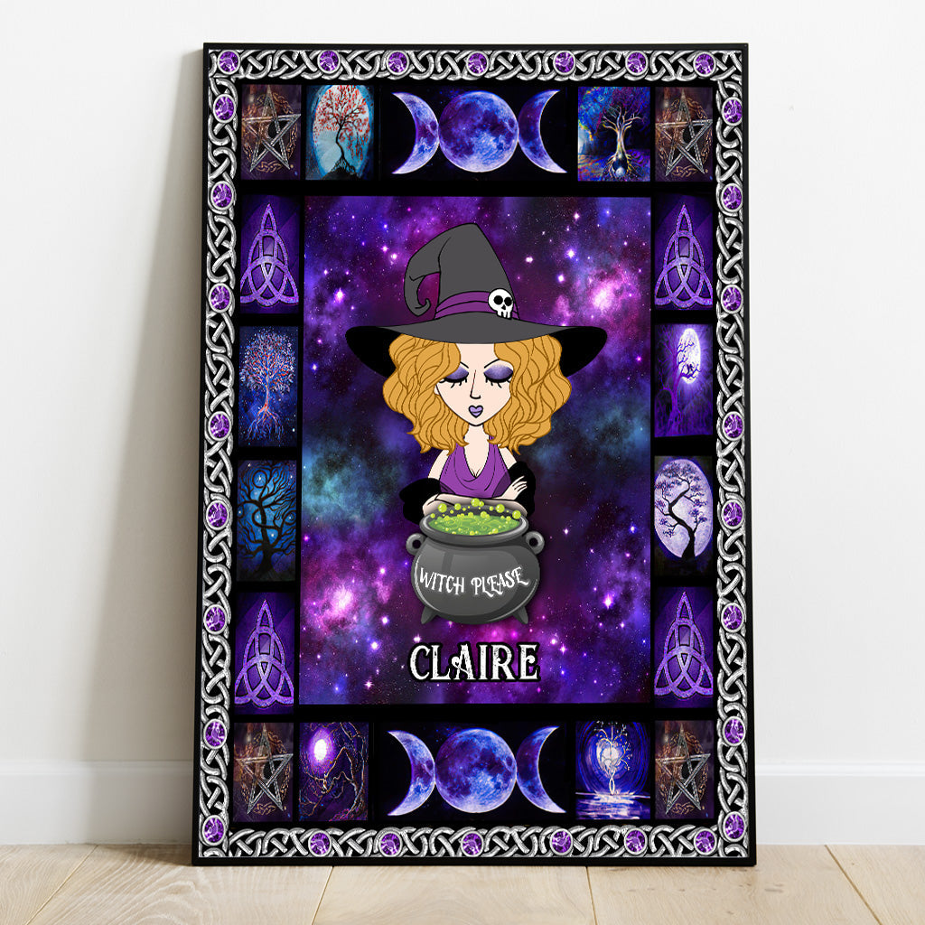 Witch Please - Personalized Witch Canvas And Poster