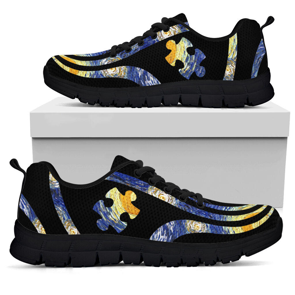 Starry Line Autism Awareness Sneakers 0622