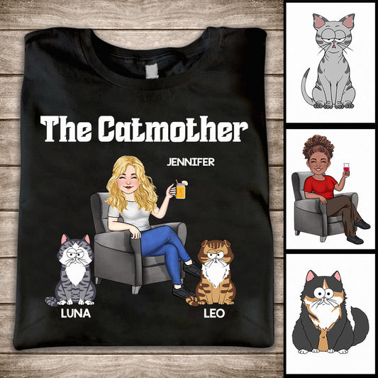 The Catmother - Personalized Cat T-shirt And Hoodie