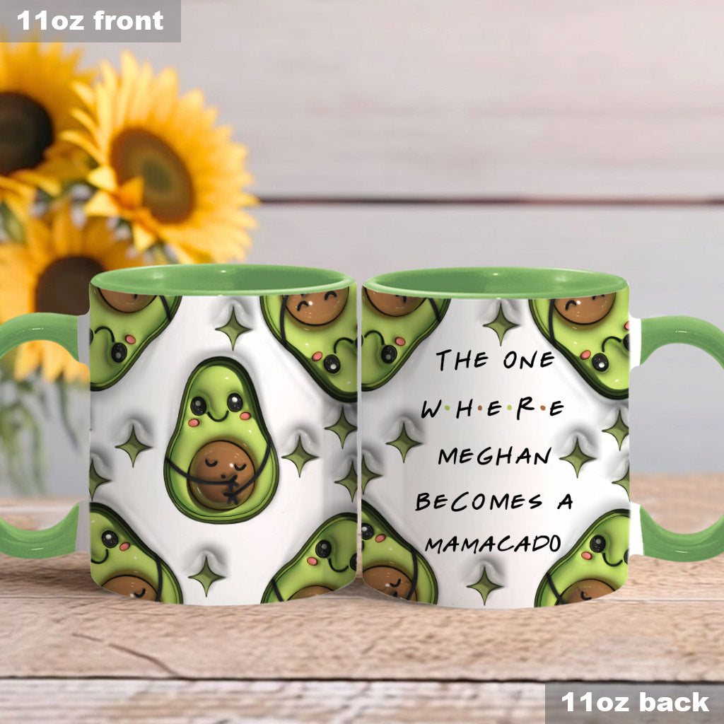Mamacado - Personalized Pregnancy Accent Mug