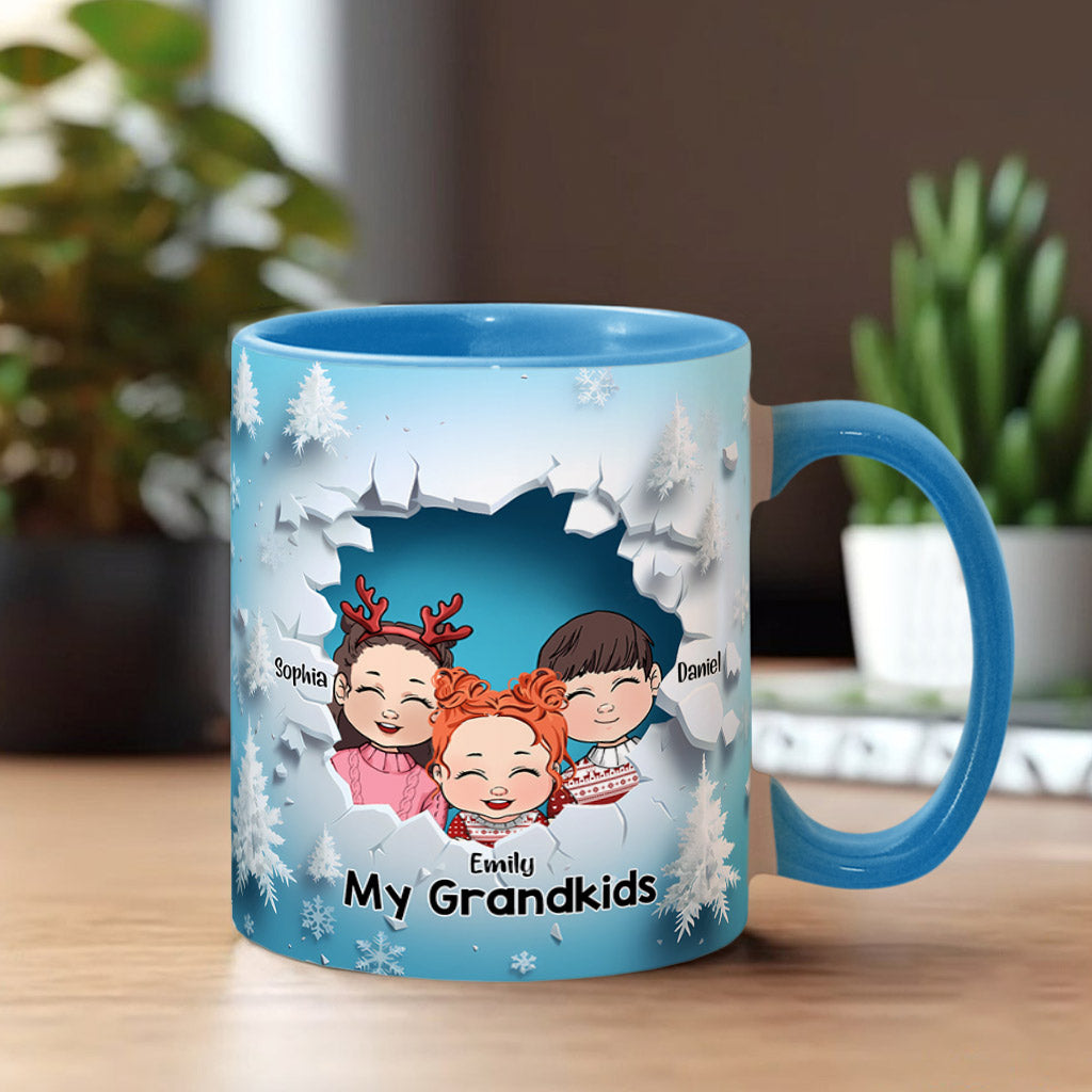 My Grandkids - Personalized Grandma Accent Mug