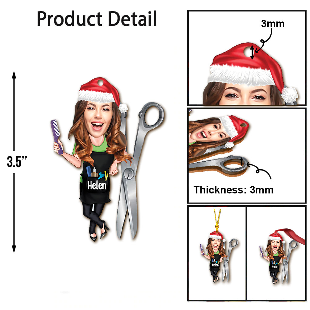 Hair Hustler - Personalized Hairdresser Ornament