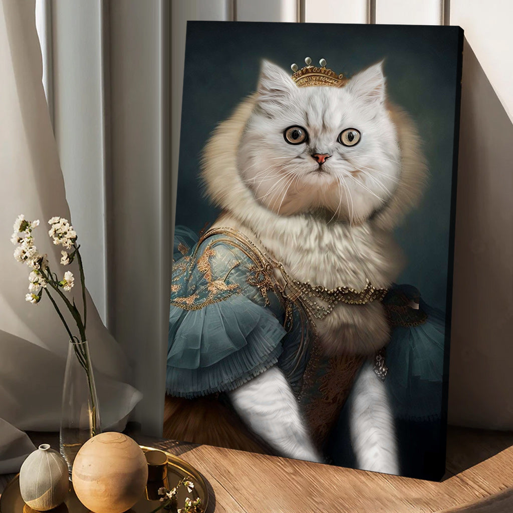 Royal Portrait - Personalized Cat Canvas And Poster