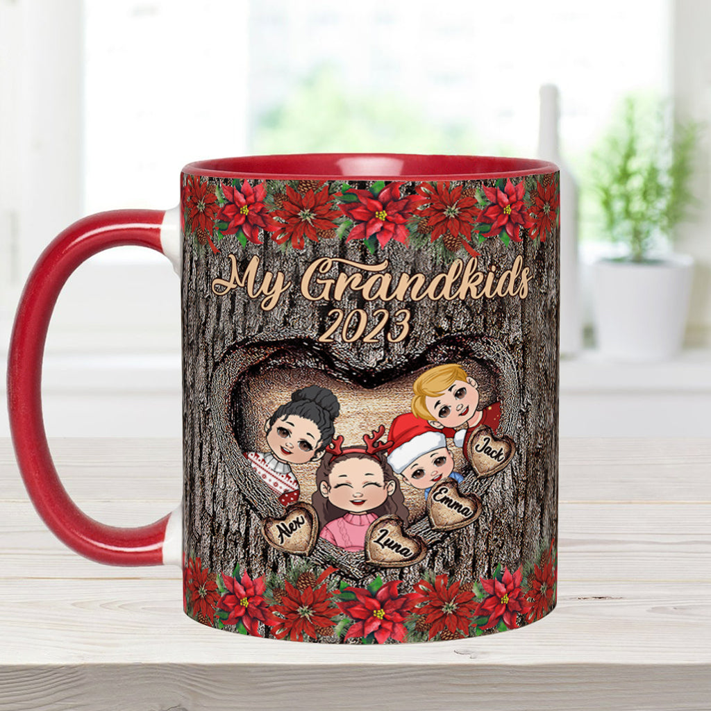 My Grandkids - Personalized Grandma Accent Mug