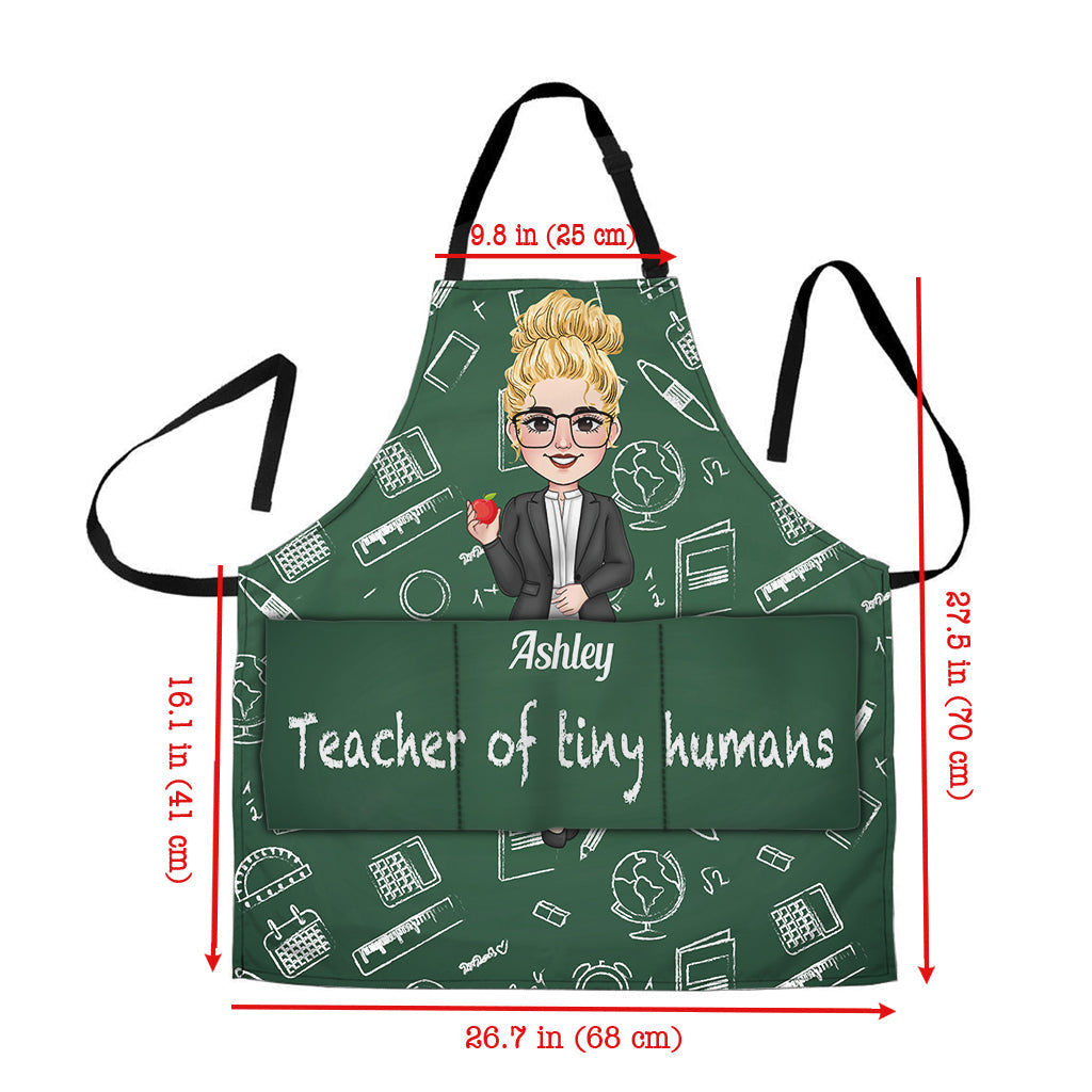 Teacher Of Tiny Humans - Personalized Teacher Apron