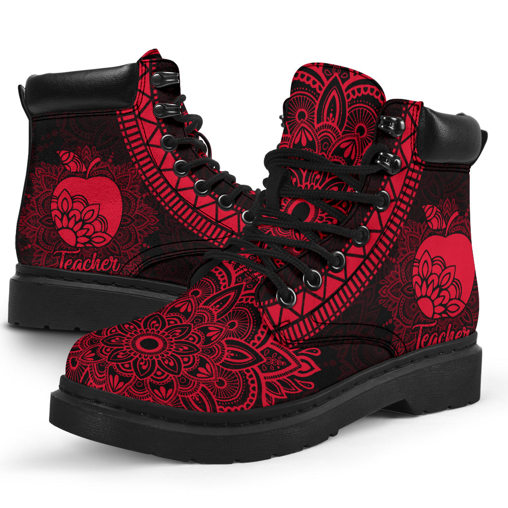 Teacher Mandala Apple Teacher All Season Boots 0622