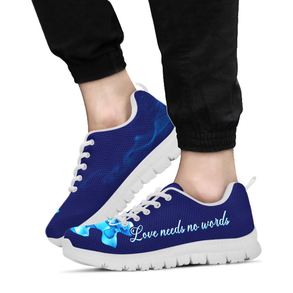 Love Need No Words Autism Awareness Sneakers 0622