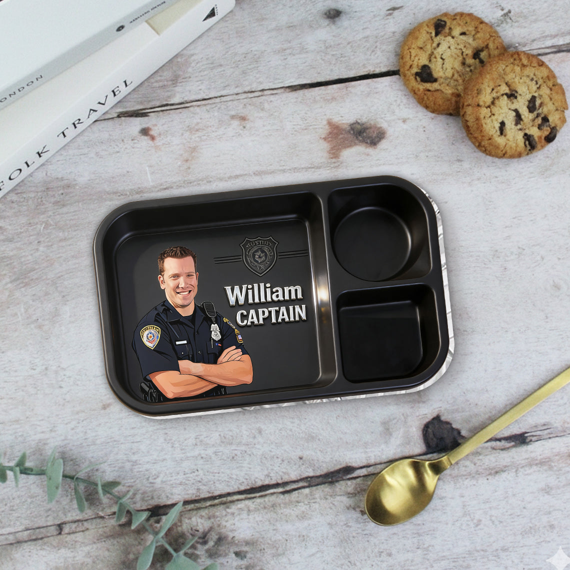 Behind Every Good Community Is A Great Officer - Personalized Police Officer Catch-All Tray
