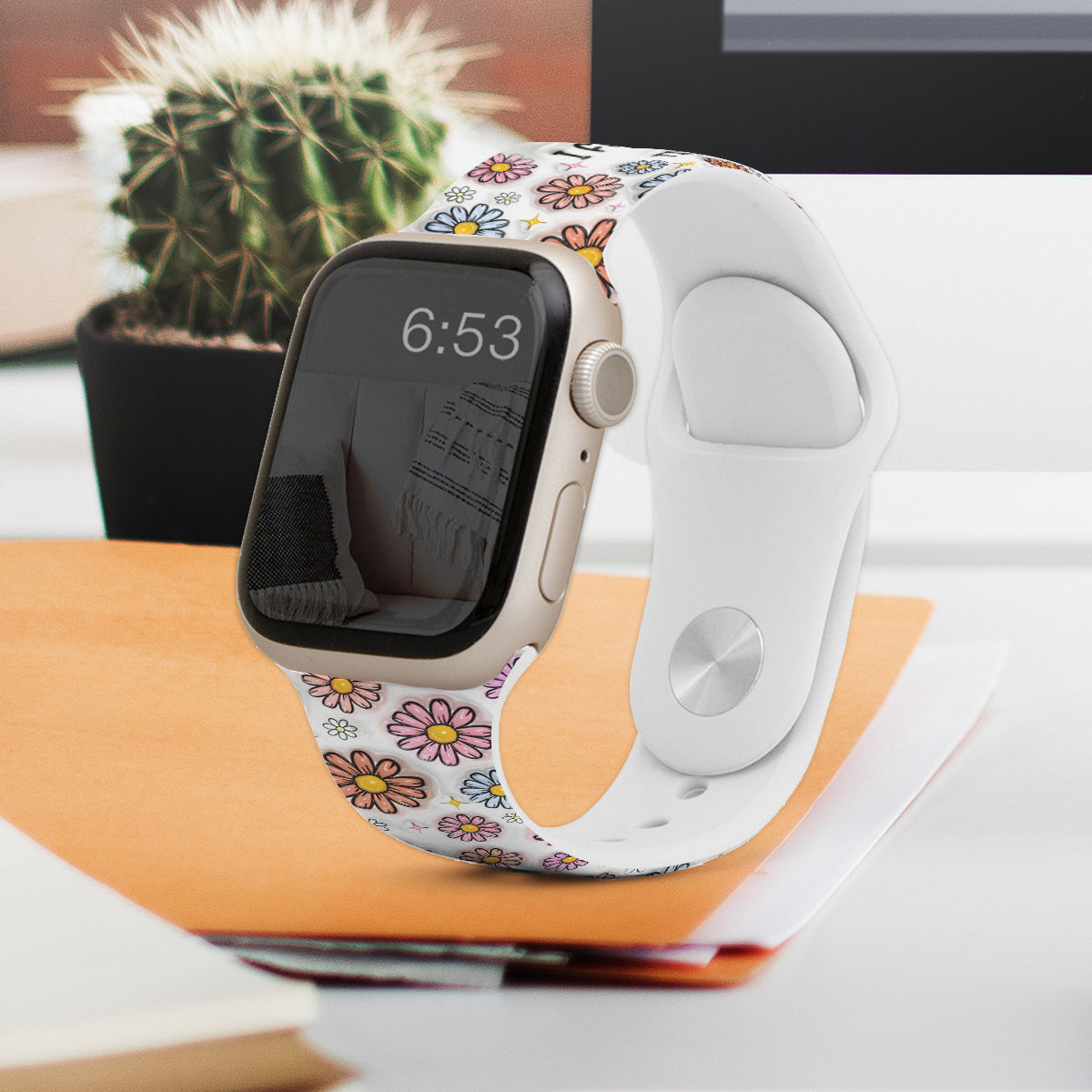 I Love You Till The End Of Time - Personalized Couple Apple Watch Band