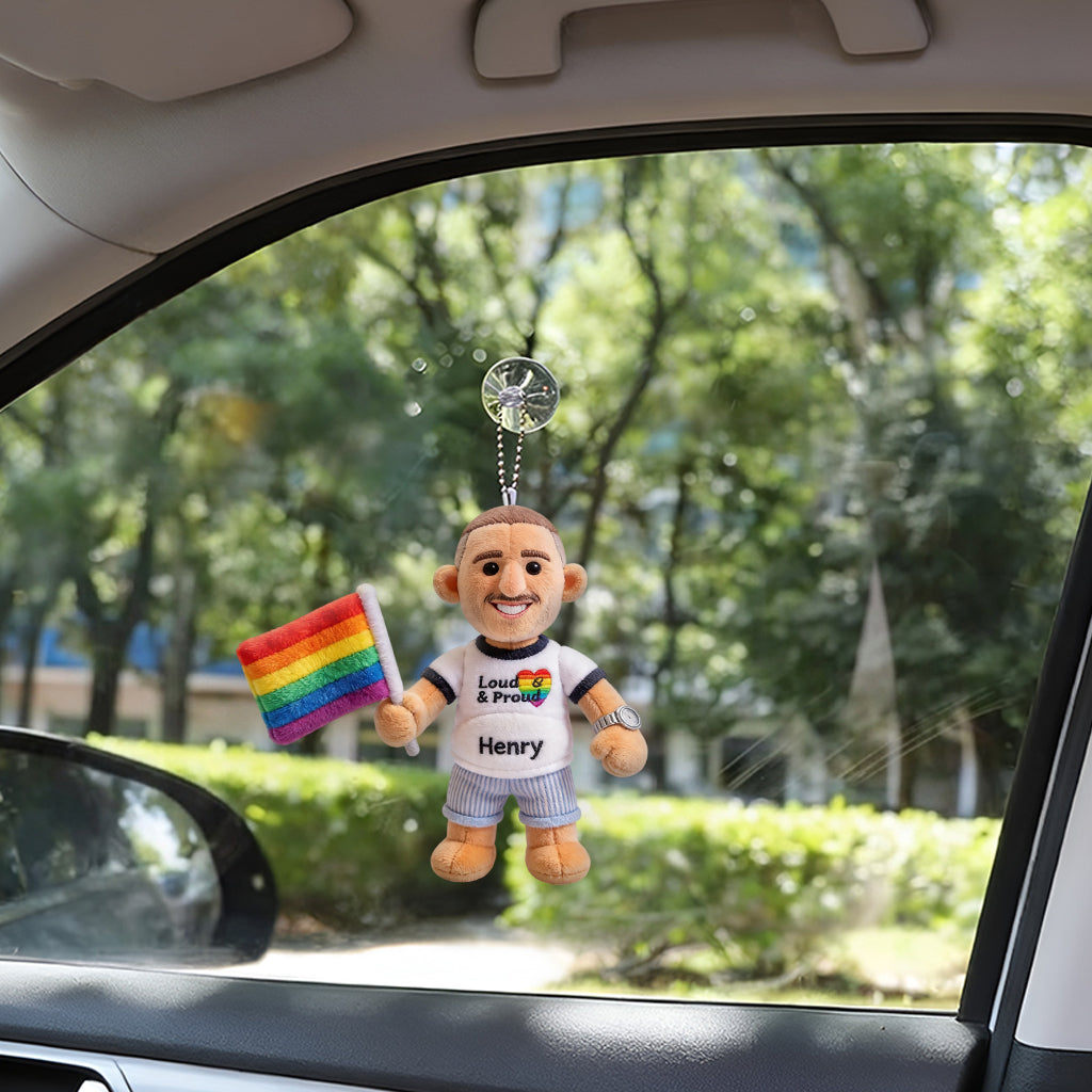 Custom Any Photo Love Is Love - Personalized LGBT Support Plush Keychain
