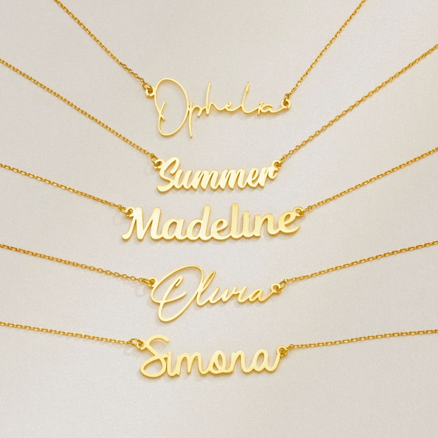 Custom Name - Personalized Family Name Necklace