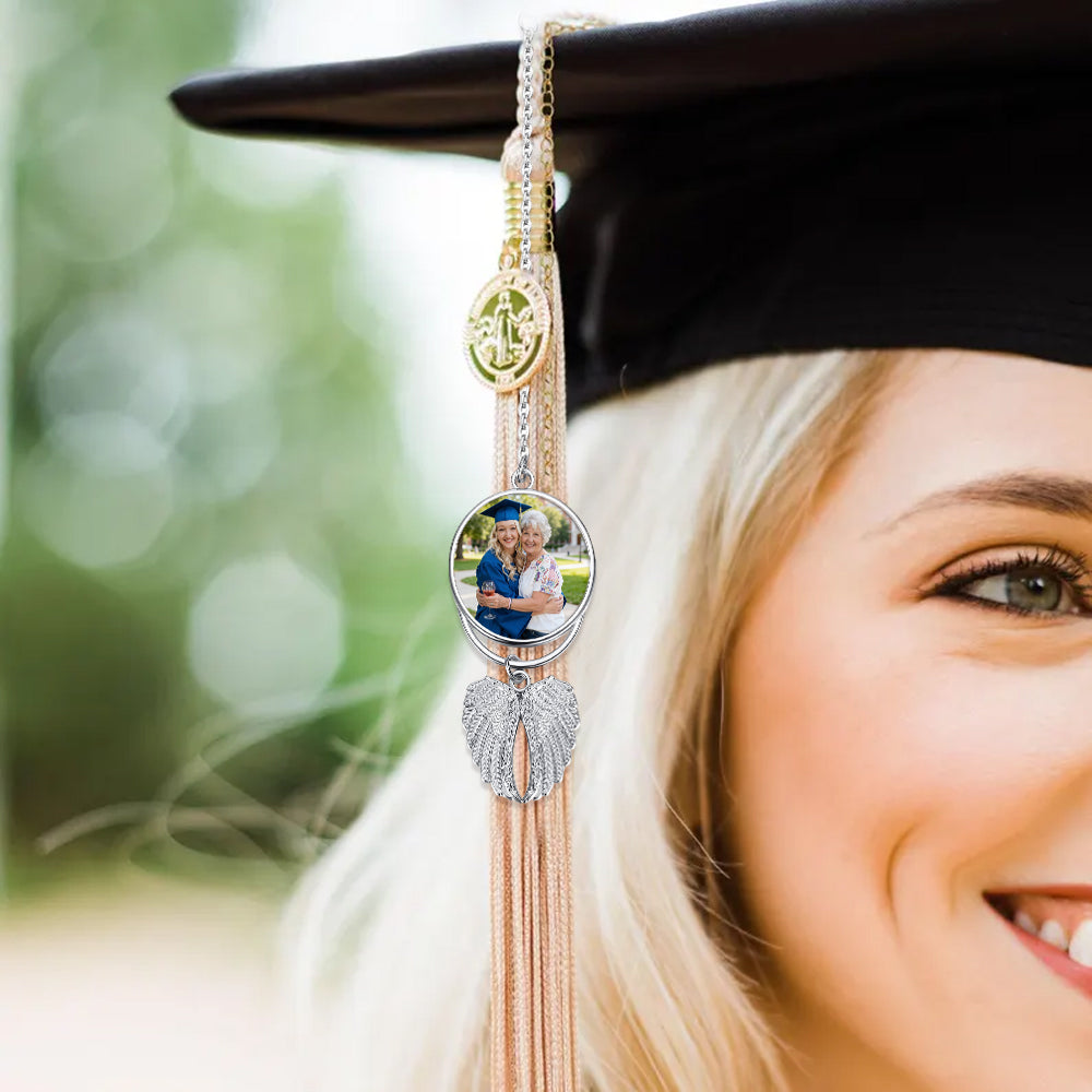 I'll Walk With You Today And Everyday - Personalized Graduation Wings Ornament