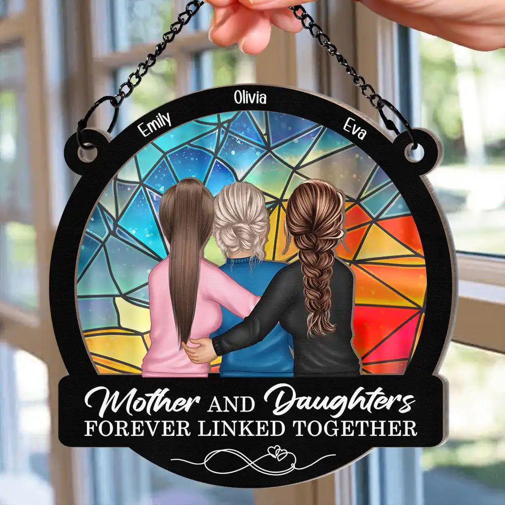 ‘Forever Linked Together’ Mother-Daughter Sunflower Ornament - Perfect Keepsake for Mom