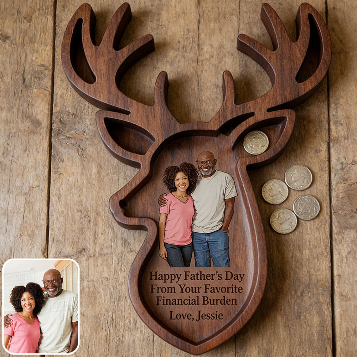 Hunting Dad - Personalized Hunting Catch-All Tray