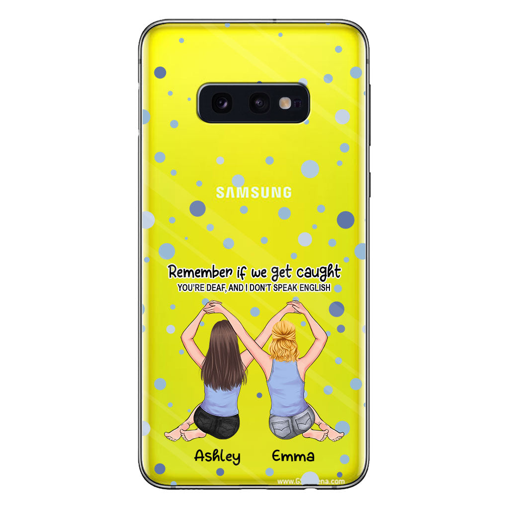 Bestie Forever - Bestie gift for sister - Personalized Clear Phone Case
