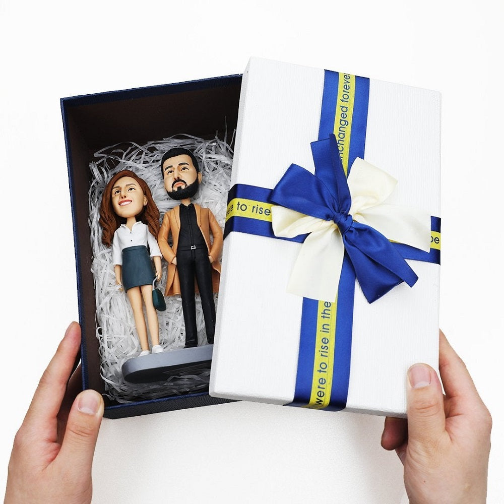 Couple Beach Vibe - Personalized Bikini Swimsuit Couple Bobblehead