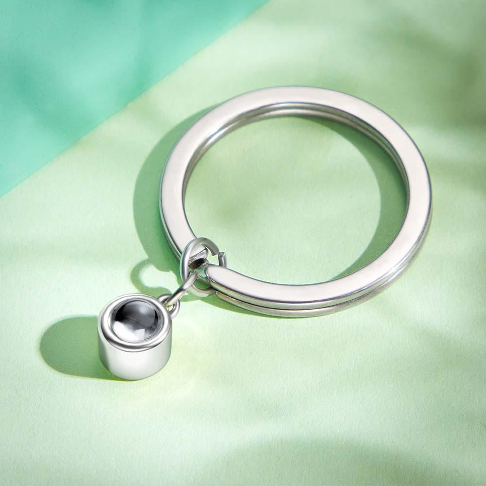 Custom Photo Projection Keyring - gift for anyone, dog lover, cat lover, who lost a loved one - Personalized Projection Keyring