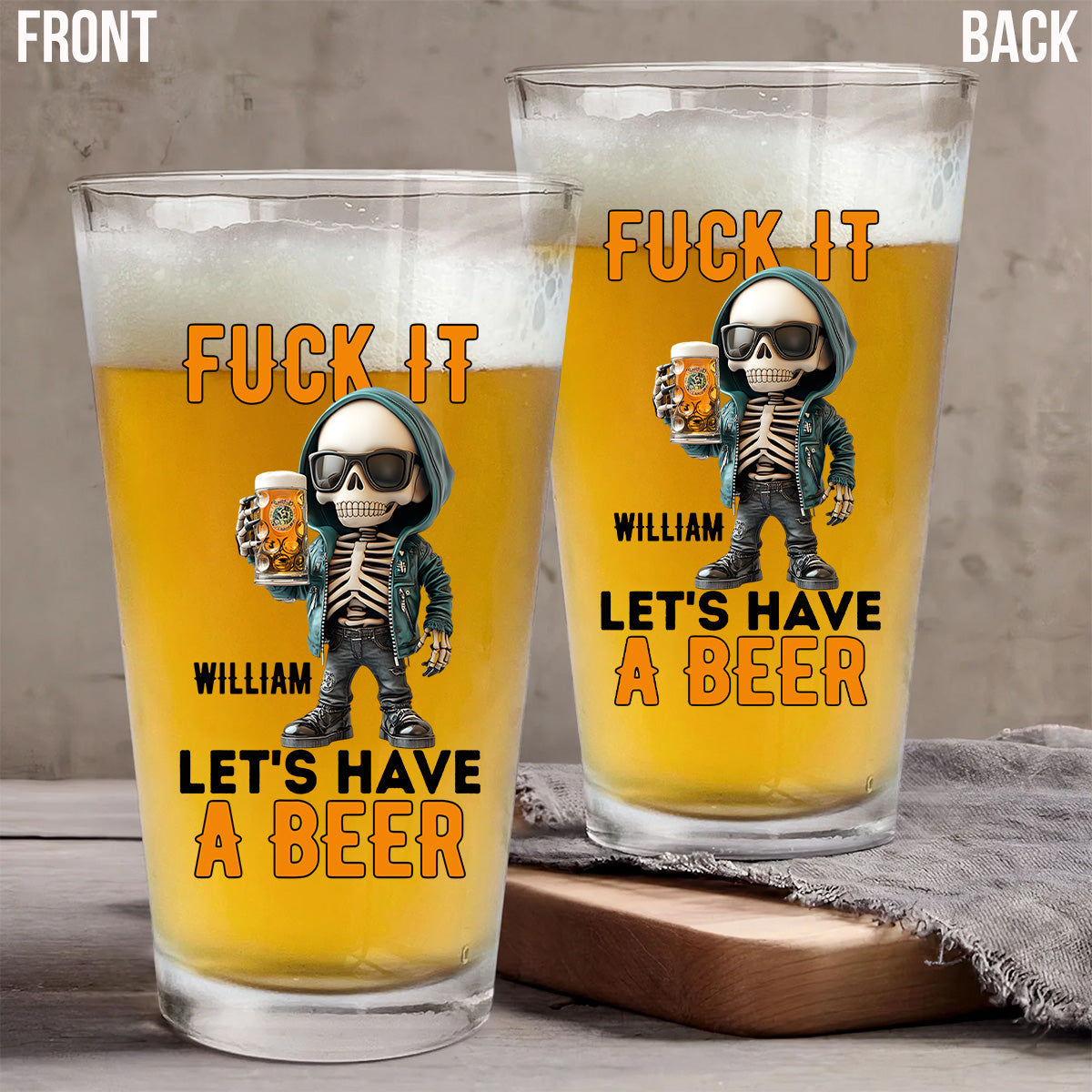 Let's Have A Beer - Personalized Beer Beer Glass