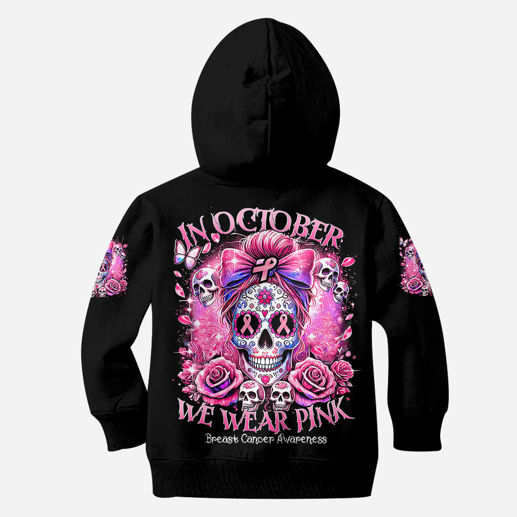In October We Wear Pink - Personalized Breast Cancer Awareness All Over Shirt