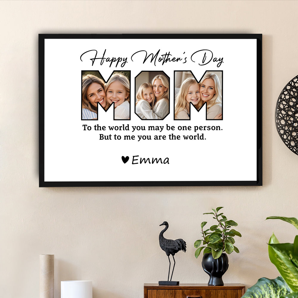 Personalized Mother's Day Poster - Custom Family Moments Canvas
