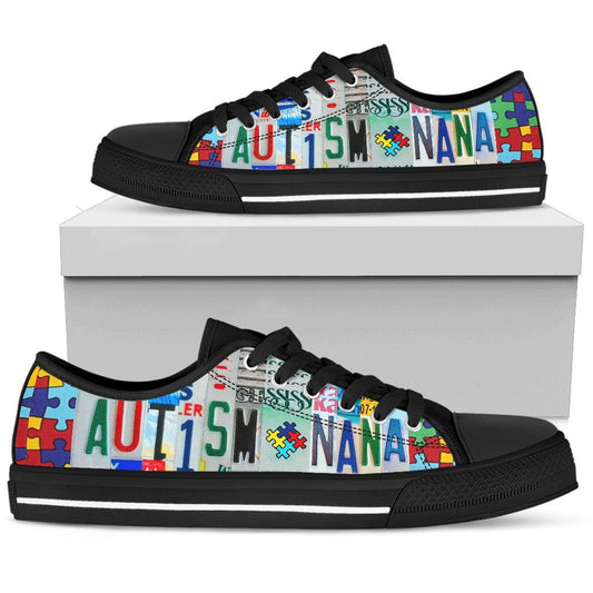 Autism Nana - Autism Awareness Low Top Shoes 0921