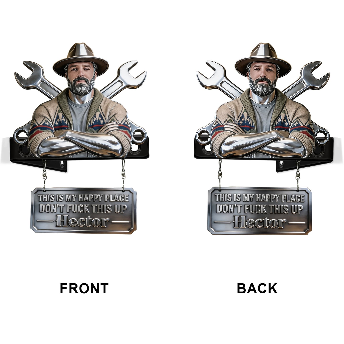 Don't Mess This Up - Personalized Mechanic Wooden Wall Mount Sign