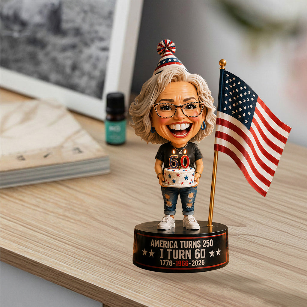 America Turns 250, Birthday Gift Idea - Personalized Birthday Premium 3D Figurine