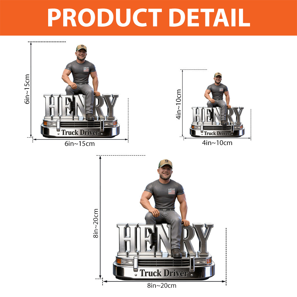 Custom Any Photo - Personalized Trucker Custom Shaped Acrylic Plaque