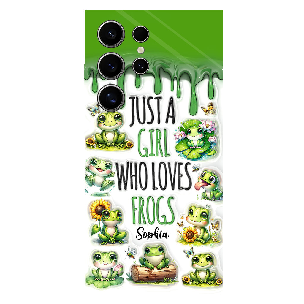 Just A Girl Who Loves Frogs - Personalized Frog Full Print Phone Case