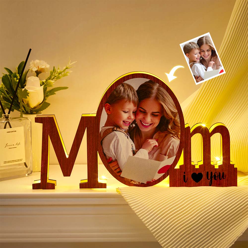 Custom Photo Mom Lamp - Personalized Mother Lamp