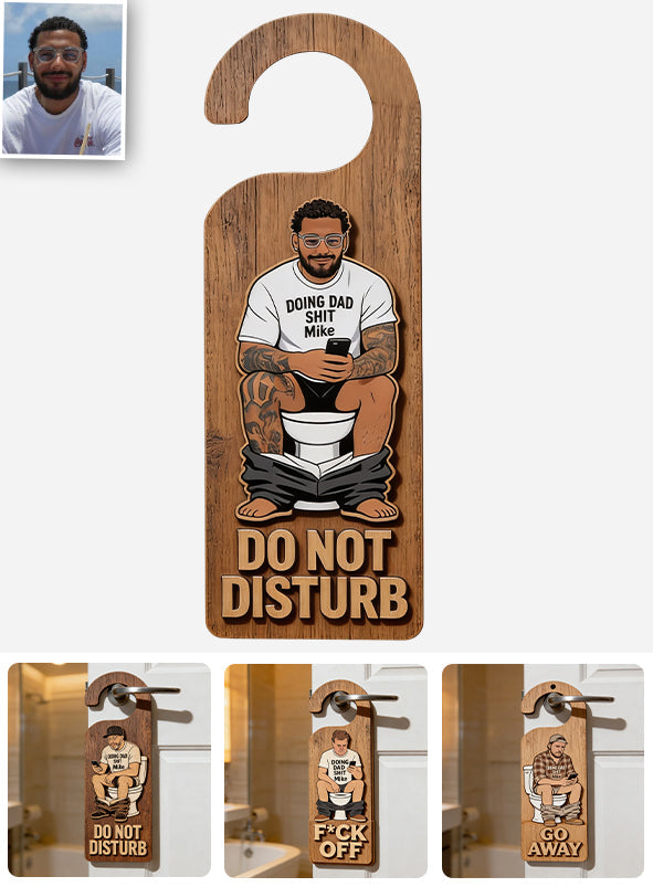 Doing Dad Sh*t - Personalized Father 2 Layered Wood Sign / Wood Plaque