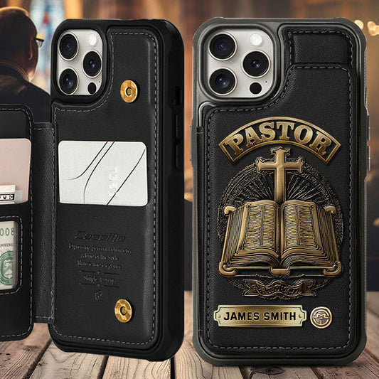 Gift For Pastor - Personalized Pastor Wallet Phone Case