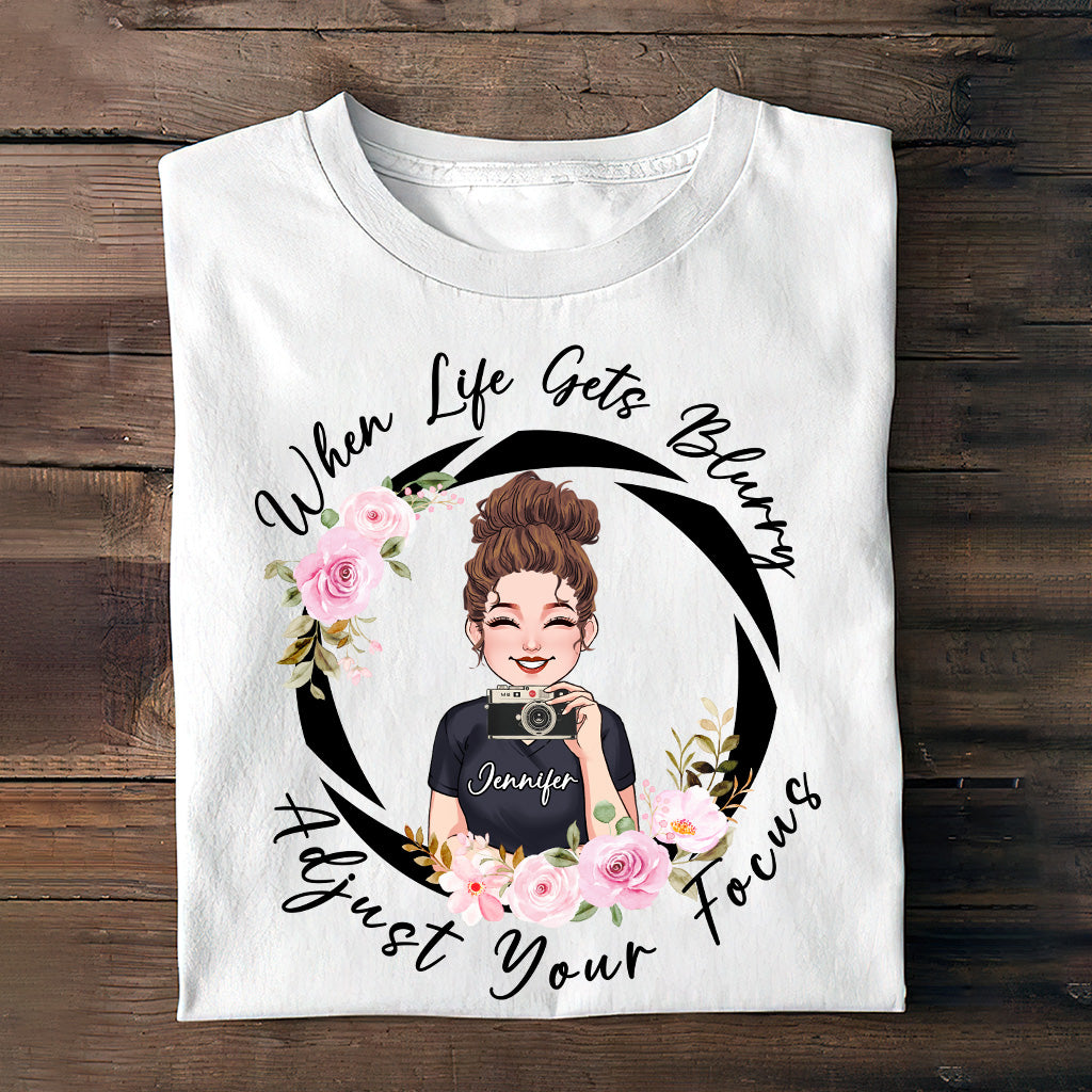 Adjust Your Focus - Personalized Photography T-shirt and Hoodie