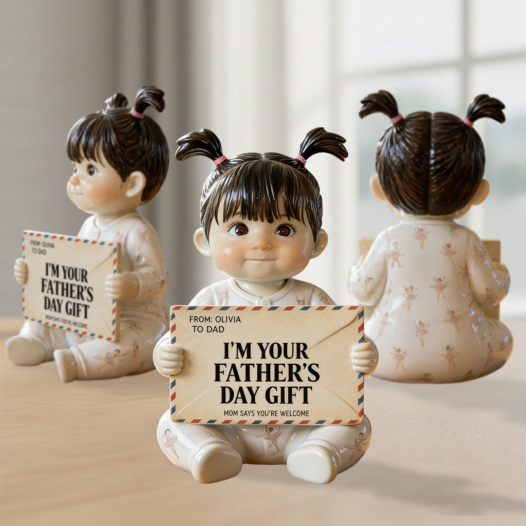 Funny Letter For Dad - Personalized Father Premium 3D Figurine