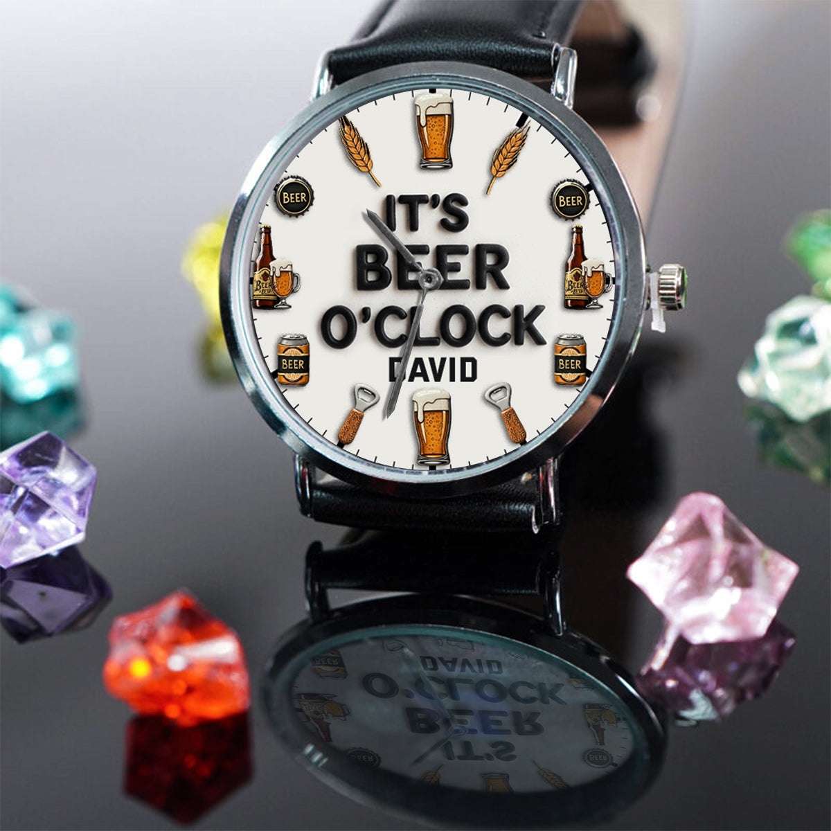 It's Beer Time - Personalized Beer Hand Watch