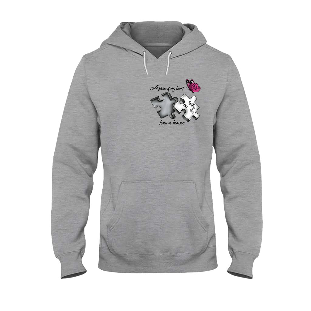 Always On My Mind Forever in My Heart - Personalized Memorial T-shirt And Hoodie